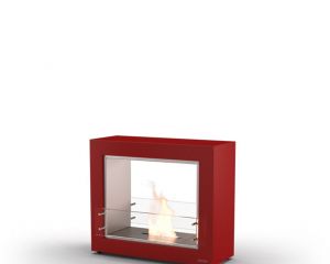 Glammfire Muble 1150 DF - volně stojící biokrb - oboustranný v červeném provedení