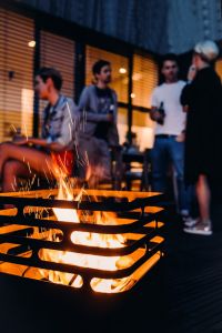 Hoefats Cube Black - POUŽITÝ - zahradní gril a ohniště Höfats