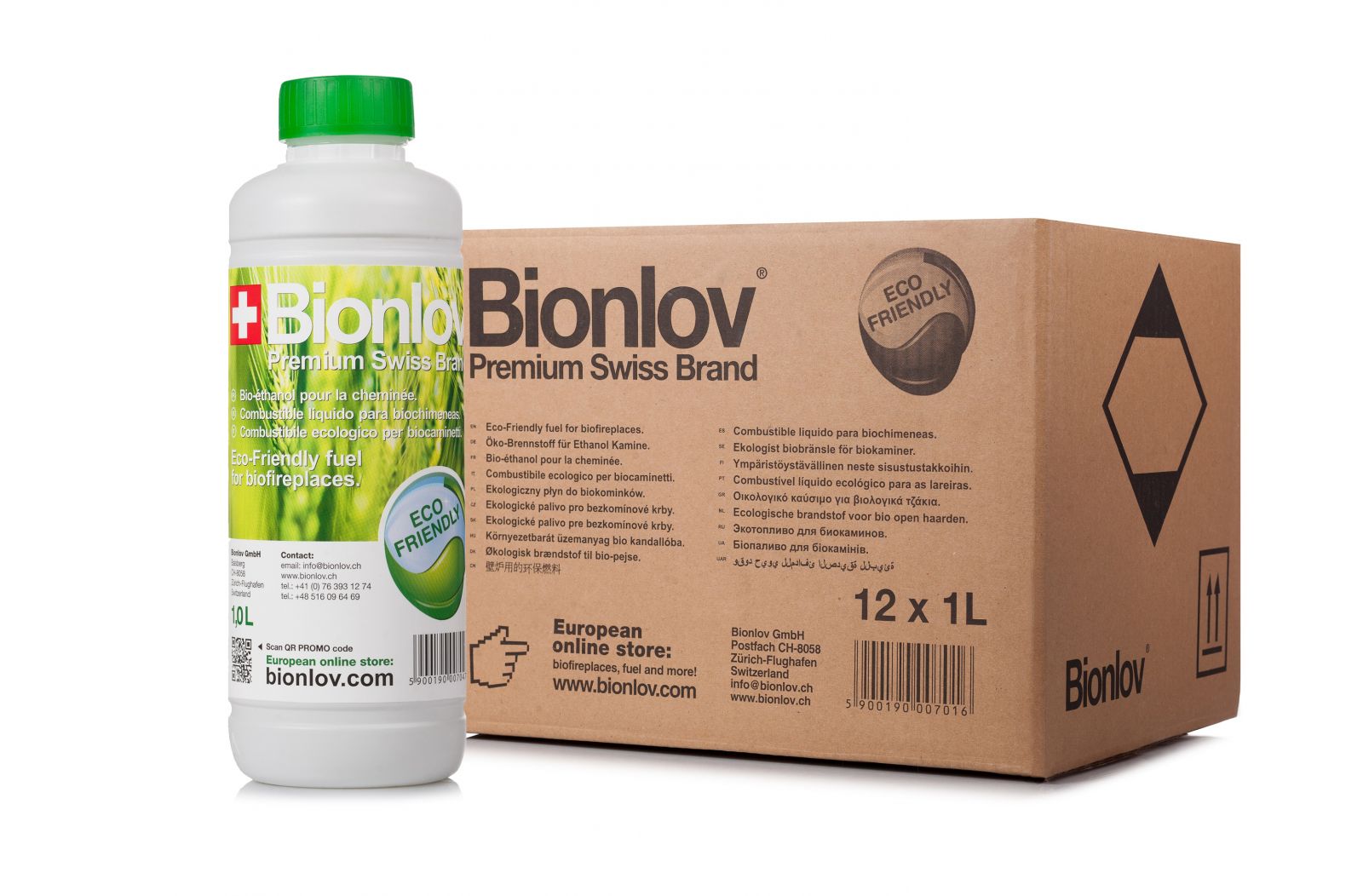 BIONLOV - biolíh do krbu - v balení 12 x 1L
